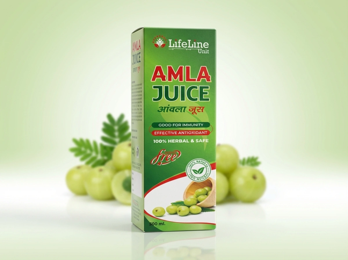 Life Line Unit Amla Juice Good For Immunity Effective Antioxidant 100% Herbal & Safe Free Matubet 500 Ml